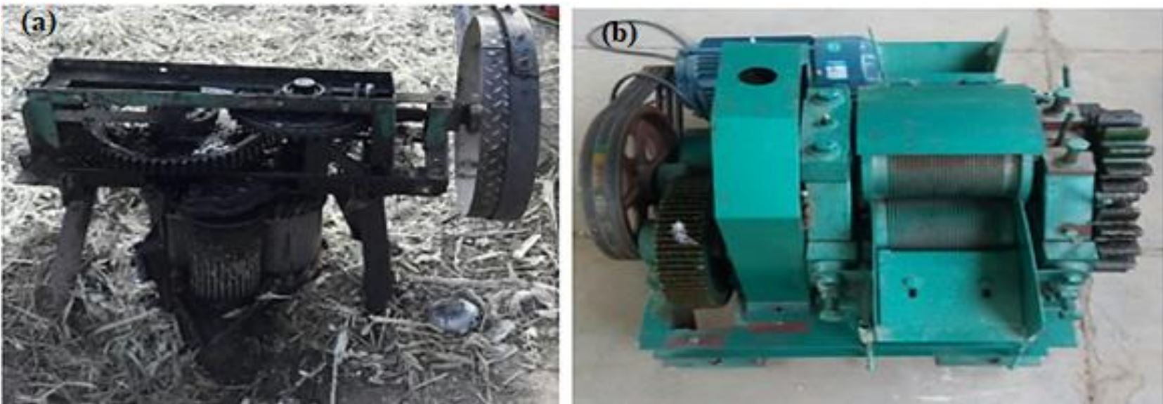 Conventional and Modified Sugarcane Crushers