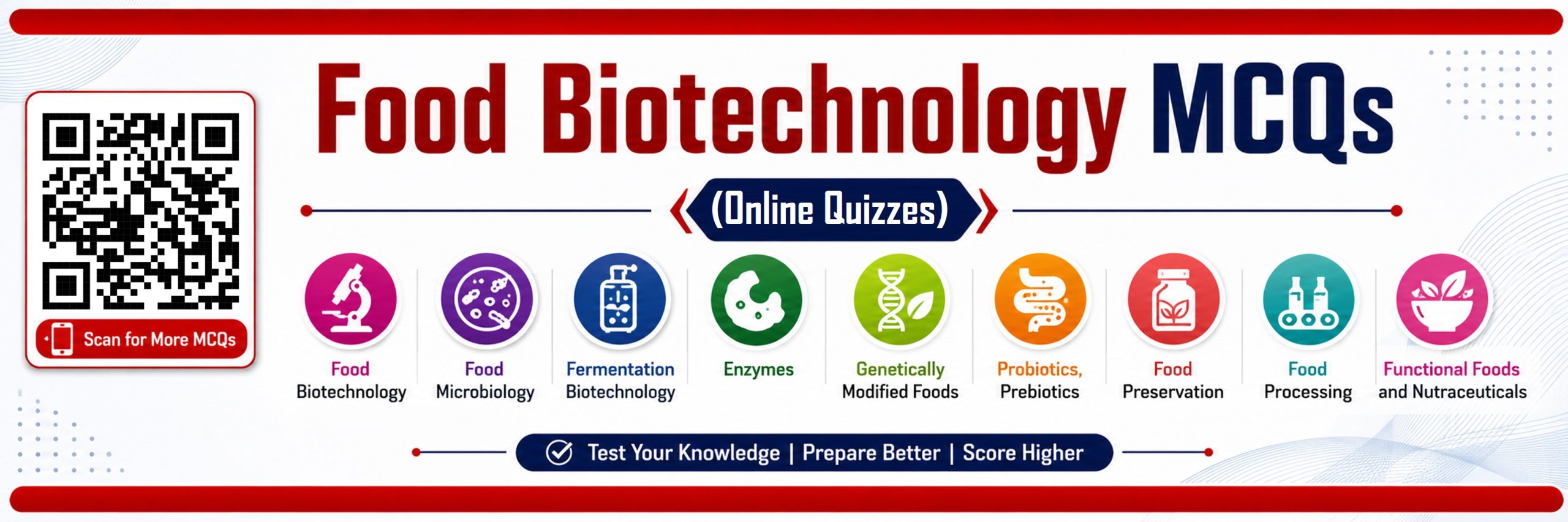 Food Biotechnology MCQs, Food Biotechnology Exam Preparation, Important food biotechnology questions, Advanced food biotechnology questions, Food biotechnology objective questions