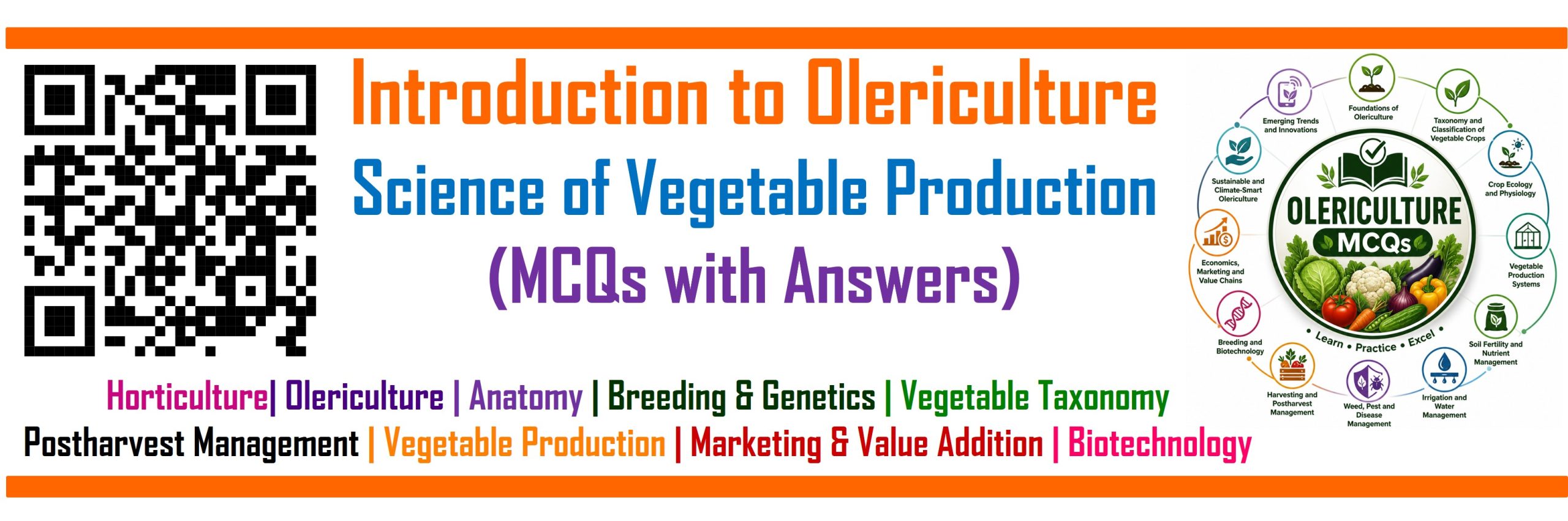 Introductory Olericulture MCQs, Vegetable production Multiple Choice Questions for Professional Test Preparation
